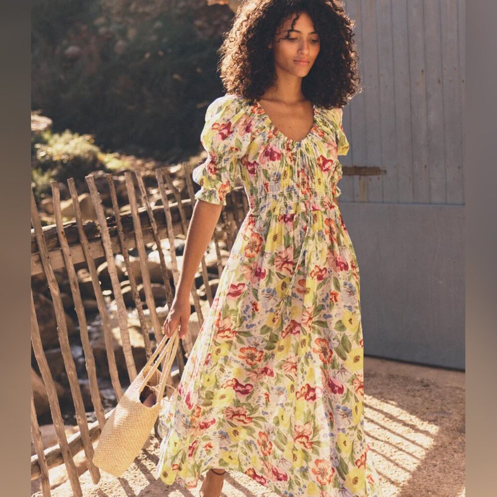 Doen Floral Midi Dress - Multicolor